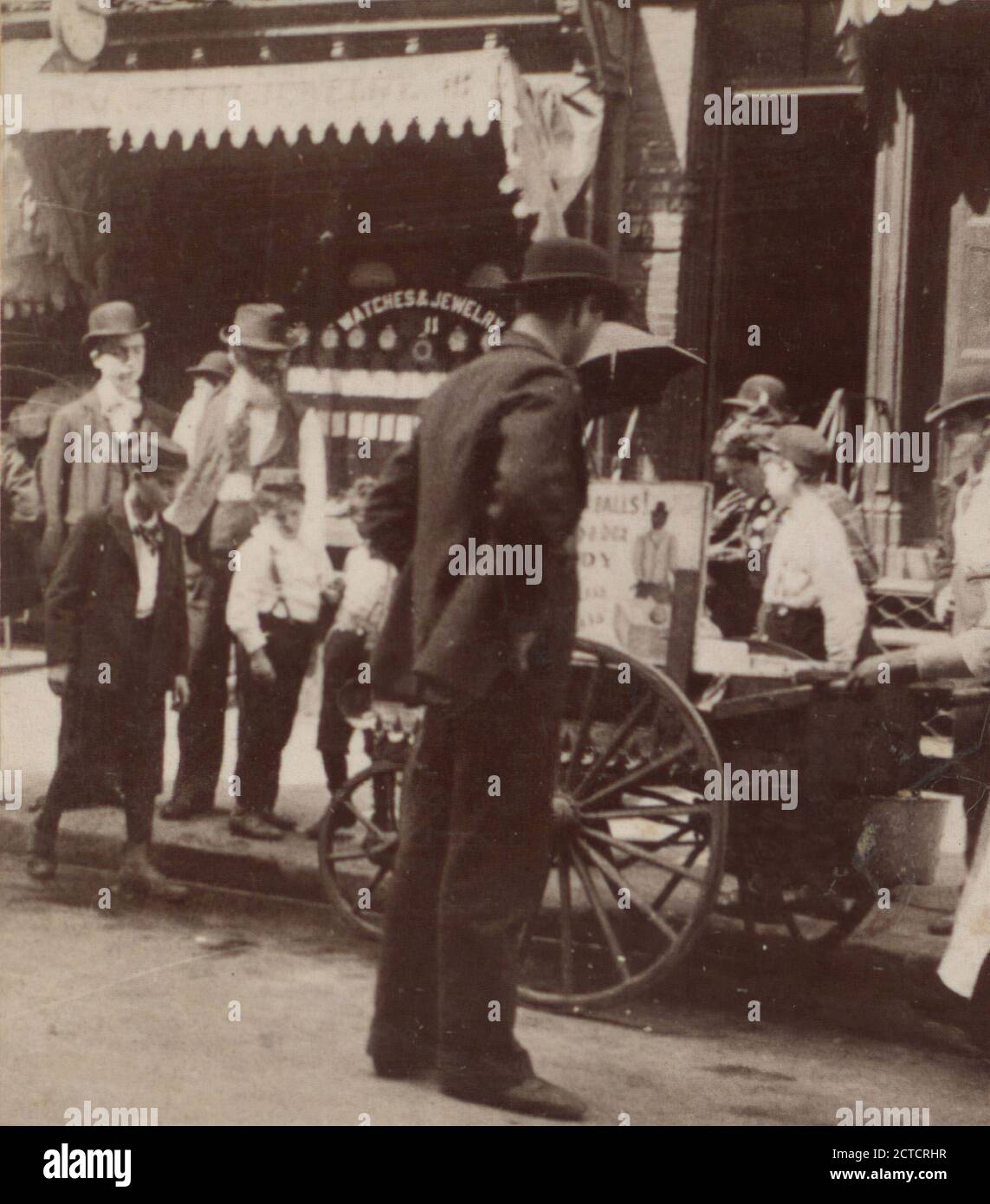 Candy-man à Hester St., N.Y., 1890, New York (État), New York (N.Y.), Manhattan (New York, N.Y.), Hester Street (New York, N.Y. Banque D'Images