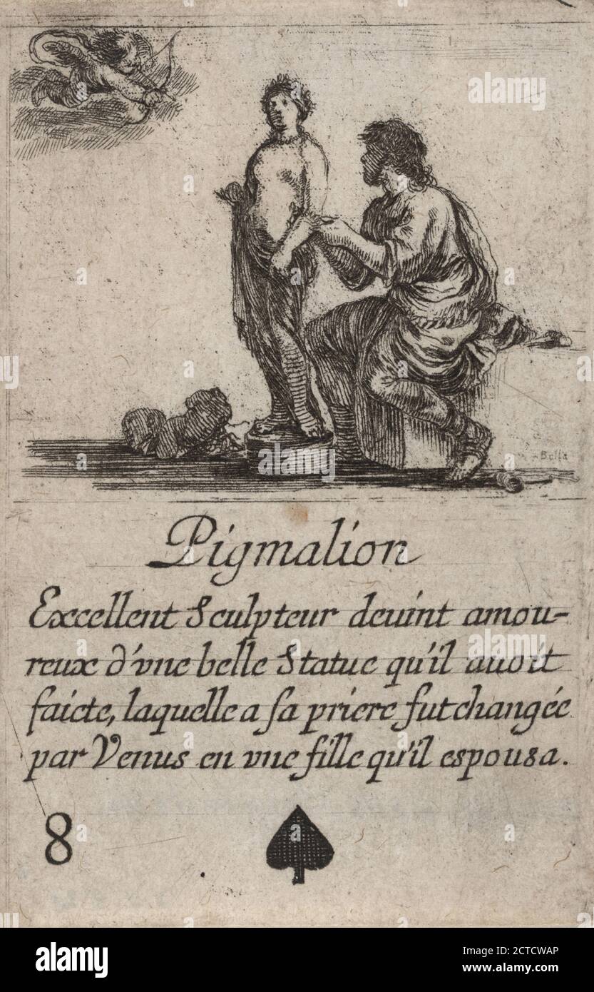 Pigmalion, image fixe, tirages, 1601 - 1700, Della Bella, Stefano, 1610-1664 Banque D'Images