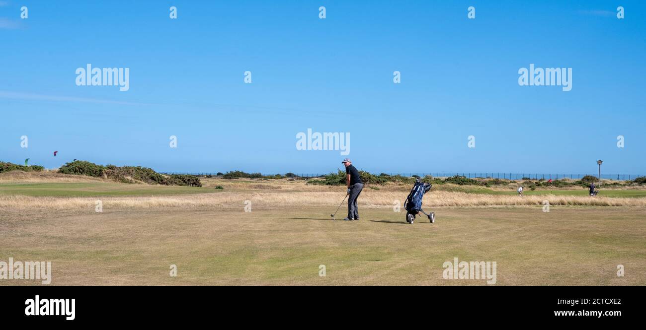 Hayling Island Golf Club, Links Lane, Hayling Island, Hampshire, Angleterre, Royaume-Uni Banque D'Images