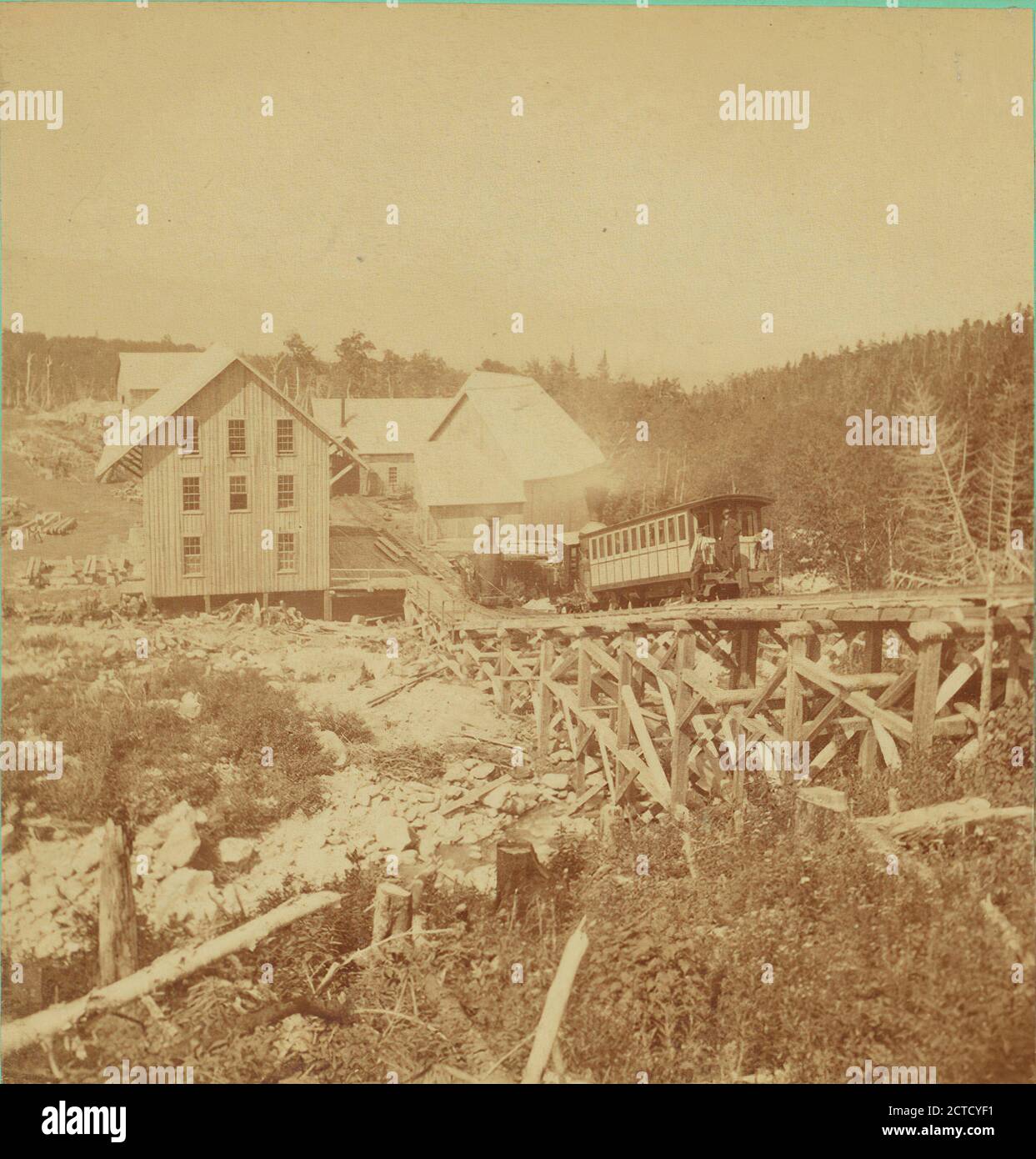 Mt. Washington Railroad., Adams, S. F. (b. 1844), chemins de fer de montagne, New Hampshire, Washington, Mount (N.H Banque D'Images