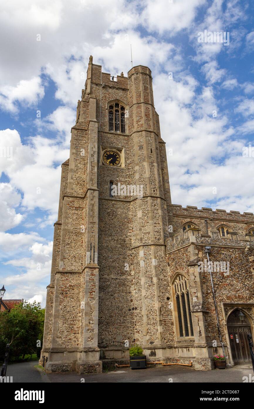 The All Saints Church, une église anglicane de Sudbury, une ville marchande de Suffolk, au Royaume-Uni. Banque D'Images