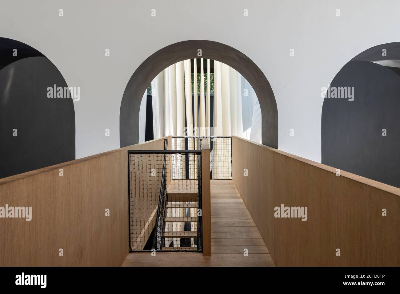 2018 Biennale d'architecture de Venise organisée par Yvonne Farrell et Shelley McNamara. Pavillon autrichien: Réflexions de Verena Konrad. Banque D'Images