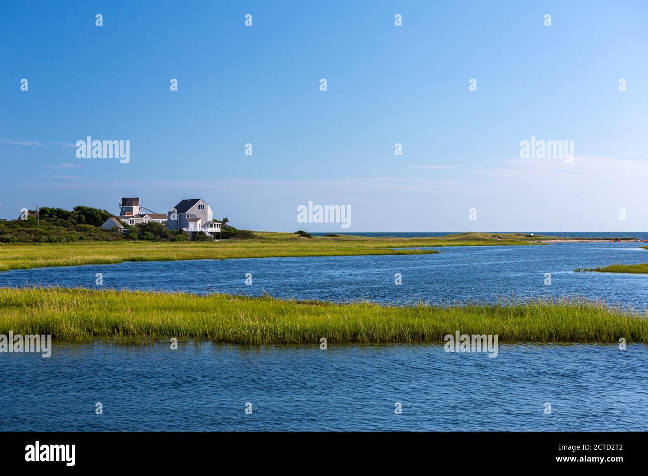 Swan Pond River, Dennis Port, Massachusetts, États-Unis Banque D'Images