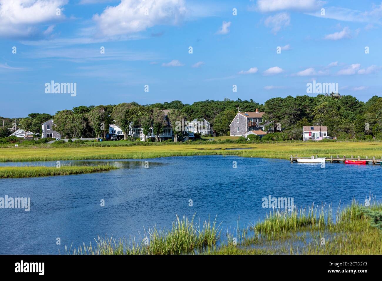 Swan Pond River, Dennis Port, Massachusetts, États-Unis Banque D'Images