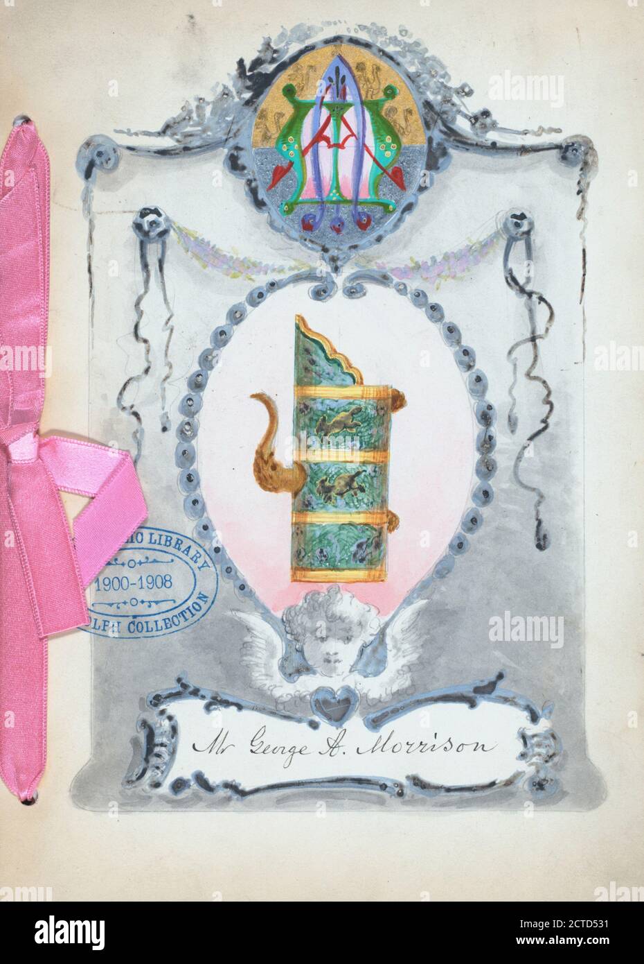 INAUGURATION DU NOUVEAU MUSÉE D'ART tenu par LES ADMINISTRATEURS DU MET.MUSEUM OF ART au WALDORF NY (HÔTEL), image fixe, menus, 1894 Banque D'Images