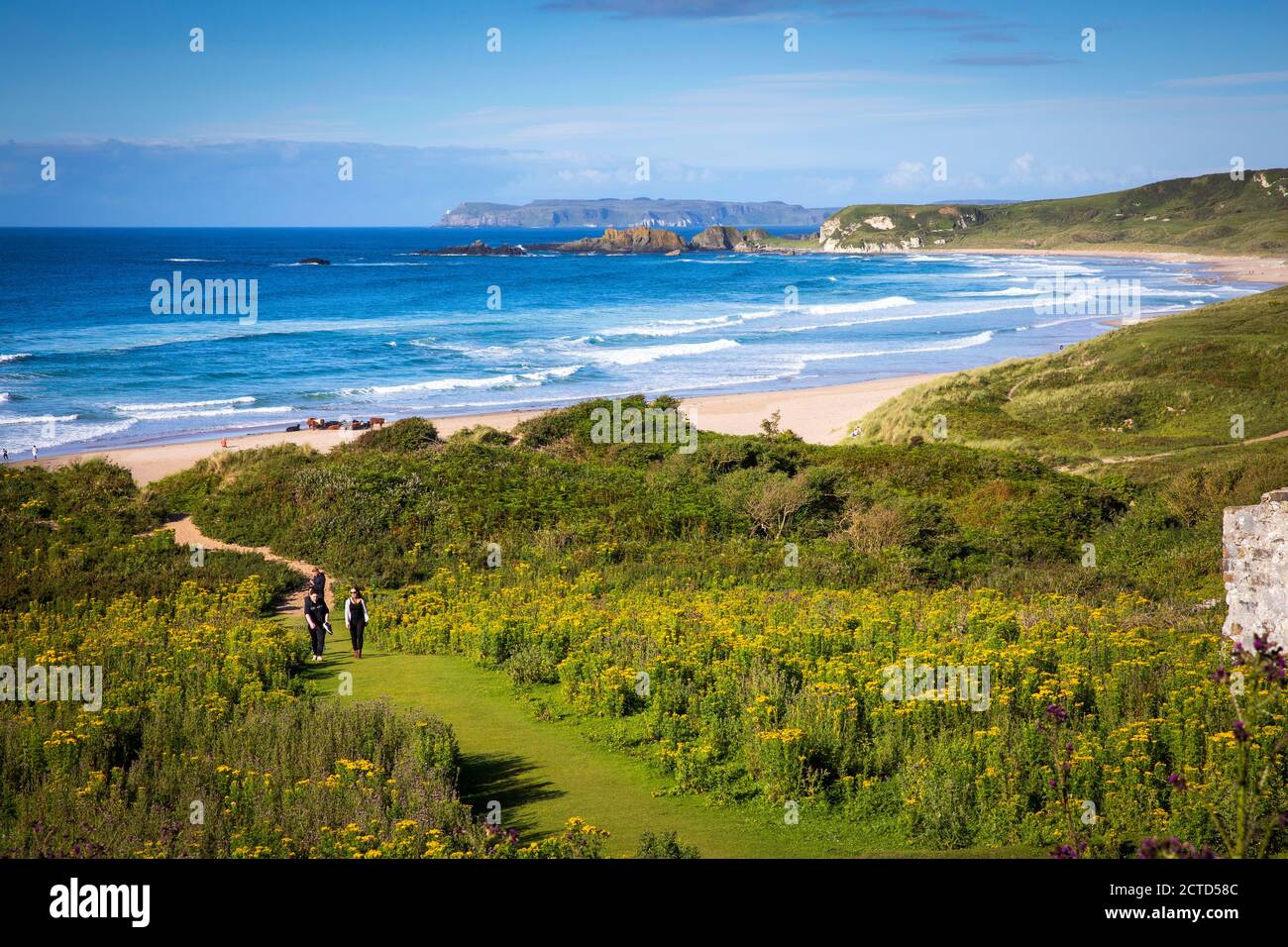 White Park Bay, Co. Antrim Banque D'Images
