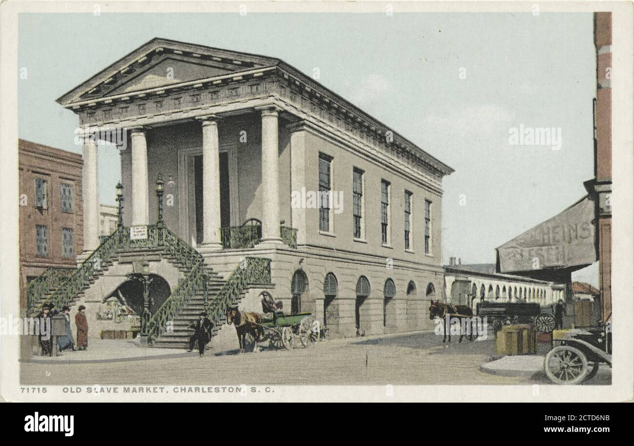 Old Slave Market, Charleston, S. C., image fixe, cartes postales, 1898 - 1931 Banque D'Images