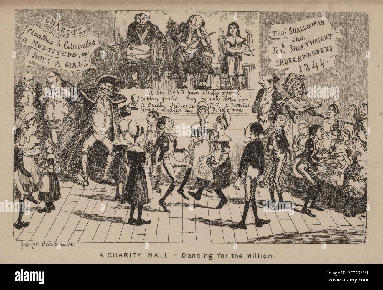 Caricatures de danse, photos, estampes, 1810 - 1859, Cruikshank, George, 1792-1878, Cruikshank, Robert, 1789-1856 Banque D'Images