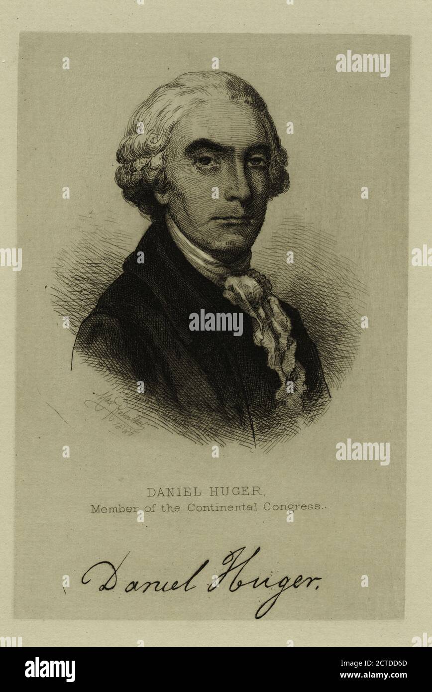 Daniel Huger, membre du Congrès Continental., image fixe, tirages, 1808 - 1890 Banque D'Images