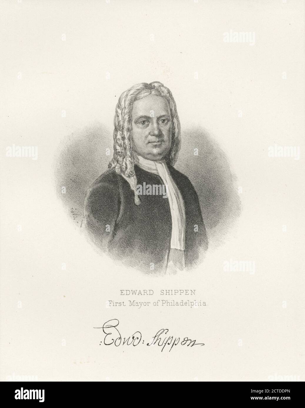 Edward Shippen, premier maire de Philadelphie., photo, estampes, 1777 - 1890, Rosenthal, Max (1833-1918 Banque D'Images