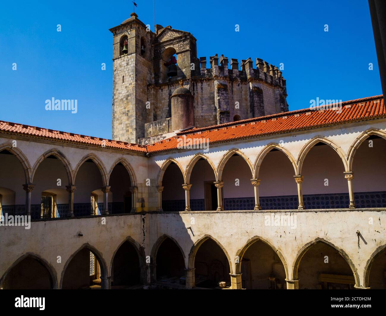 Grand cloître de Diogo do Torralva, forteresse de Tomar, Château des Templiers, Templiers, Patrimoine de l'UNESCO, Tomar, quartier de Santarém, Portugal, Europe, Banque D'Images