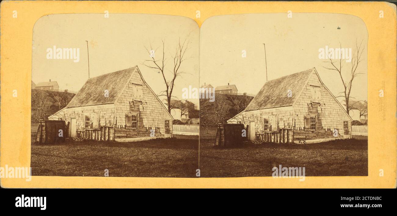 Vieille église sur Witch Hill, Salem, Mass., image fixe, stéréographes, 1850 - 1930 Banque D'Images