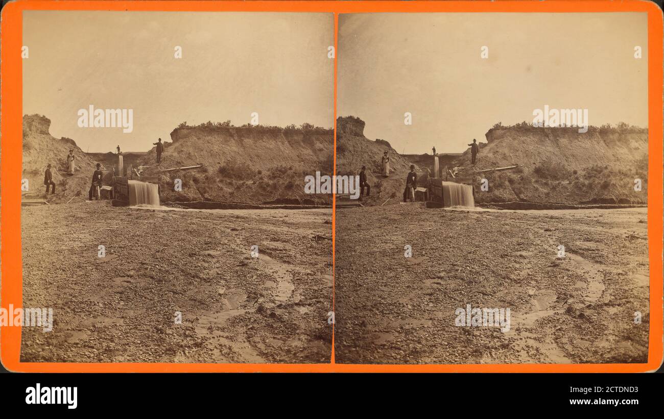 Plaque de cuivre au bar Bonanza., image fixe, stéréographes, 1850 - 1930, Davis Brothers Banque D'Images