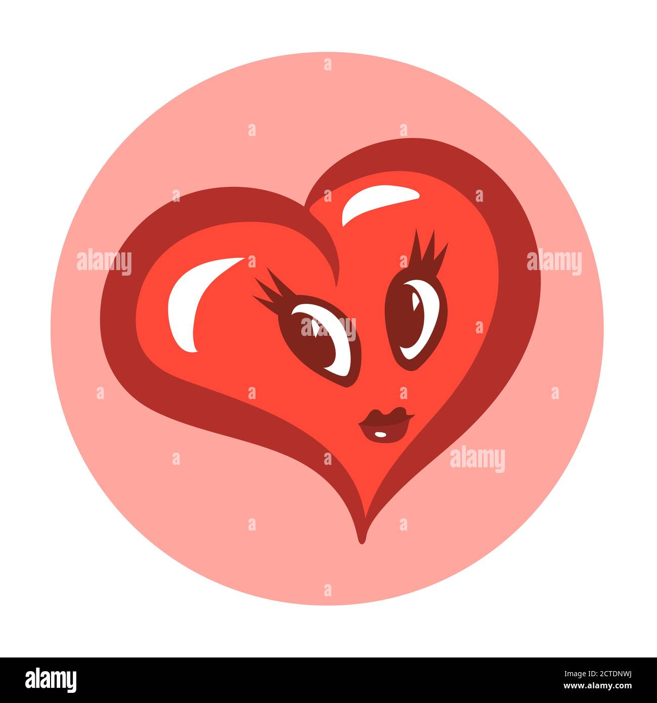 Dessin Anime Symbolique Amour Coeur Image Vectorielle Stock Alamy