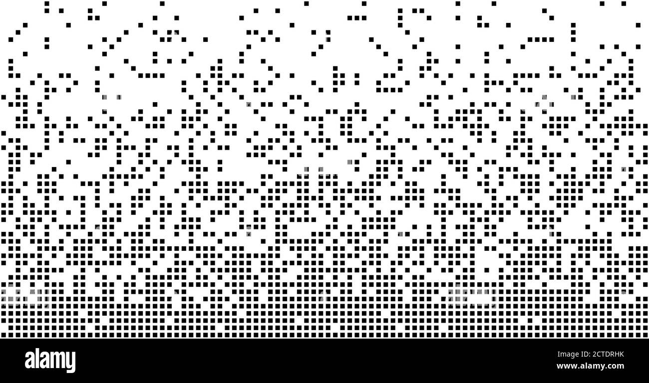 Dégradé abstrait de pixels fond horizontal transparent Illustration de Vecteur