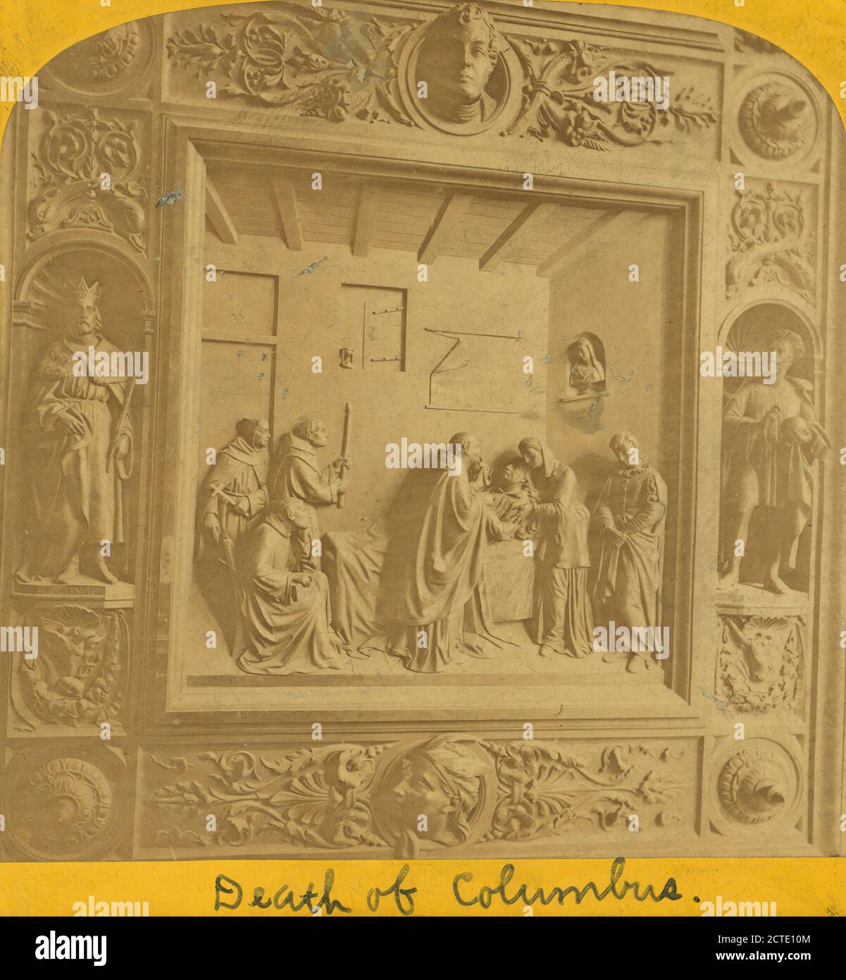 Mort-lit de Columbus., Jarvis, J. F. (John F.) (b. 1850), Washington (D.C.), États-Unis Banque D'Images