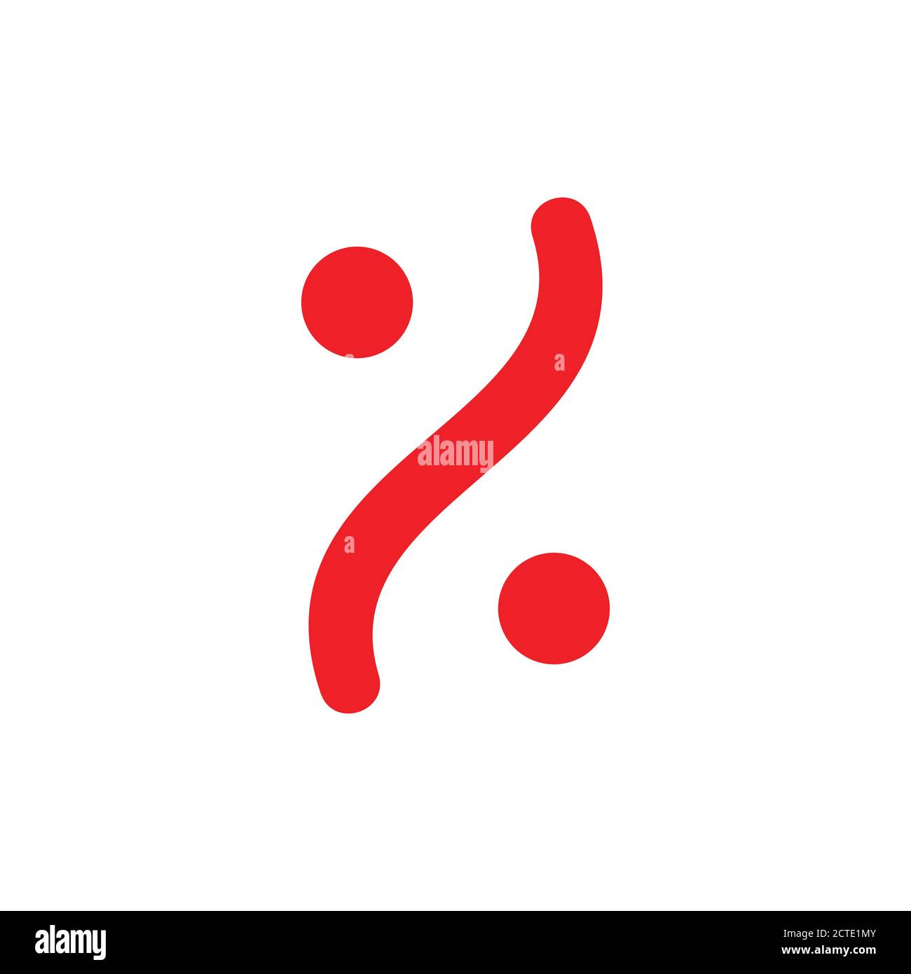 vecteur de symbole de conception de courbes de pourcentage Illustration de Vecteur