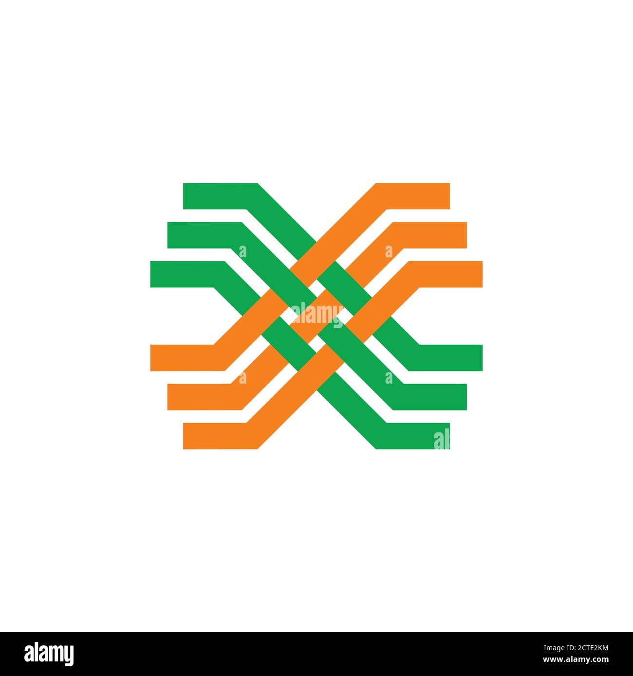 simple géométrique coloré design logo vecteur mode décoration identité de marque Illustration de Vecteur