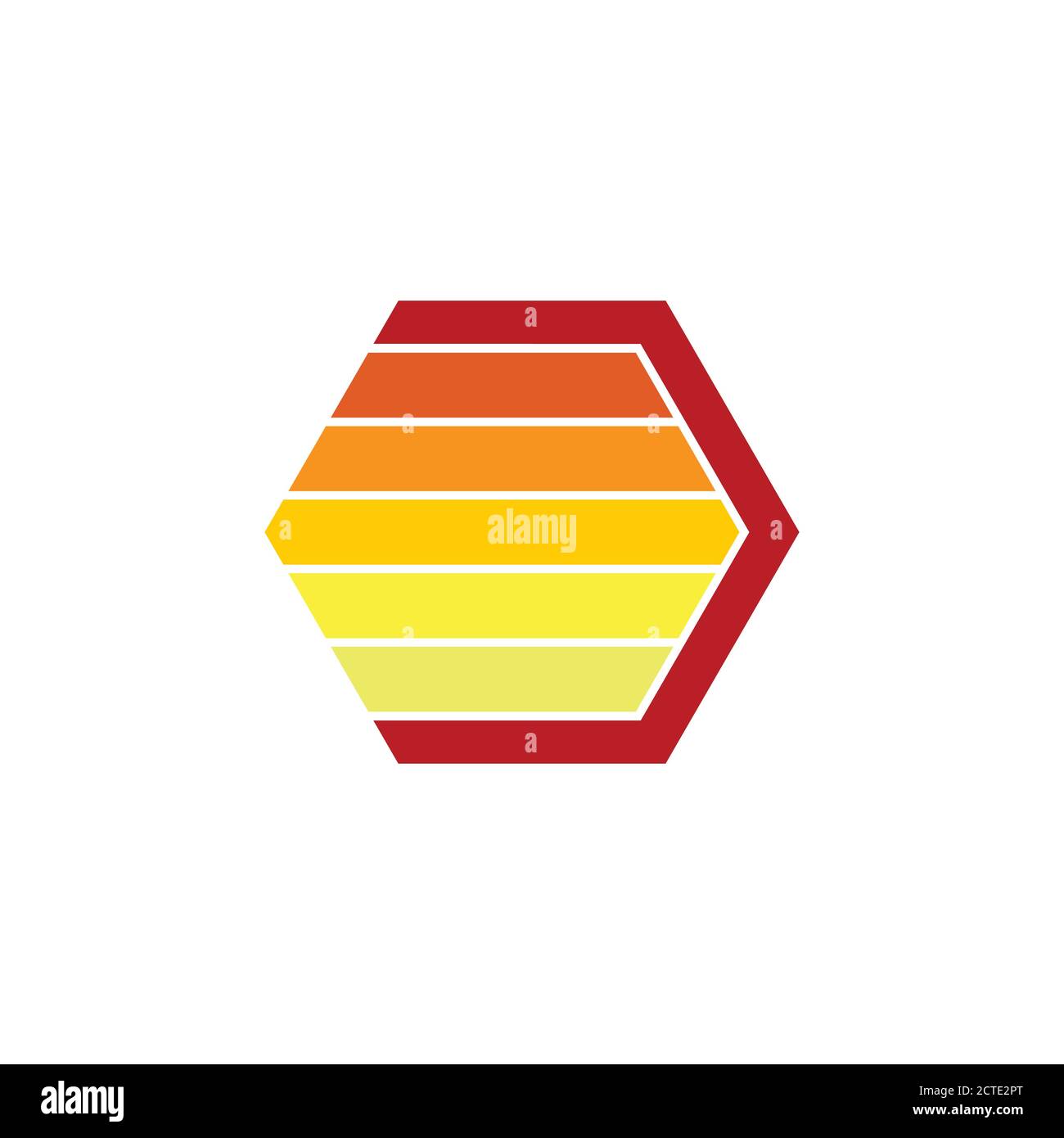 logo hexagonal géométrique en forme de nid d'abeille vectoriel Illustration de Vecteur