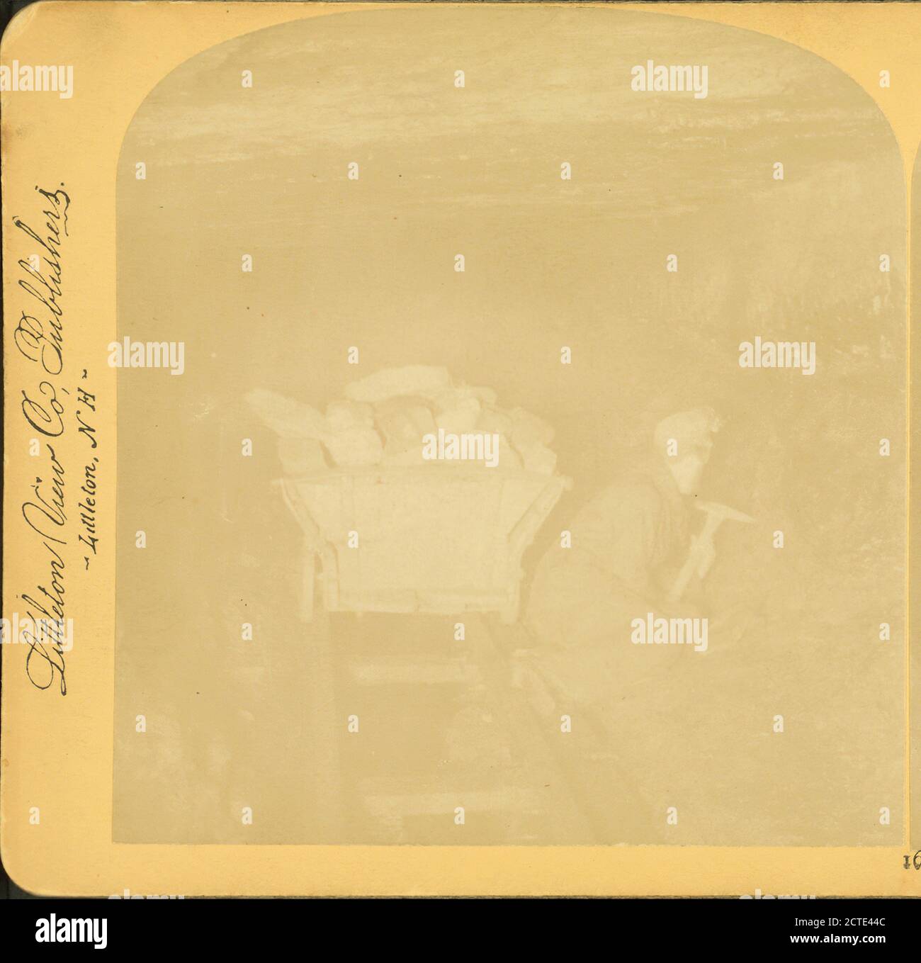 Extraction de charbon à trois miles sous terre, Pennsylvanie, États-Unis, Littleton View Co., Pennsylvanie Banque D'Images