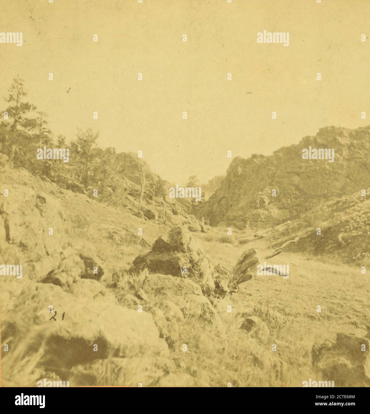 Devil's Gate, Dale Canyon., Jackson, William Henry (1843-1942), Union Pacific Railroad Company, Utah Banque D'Images