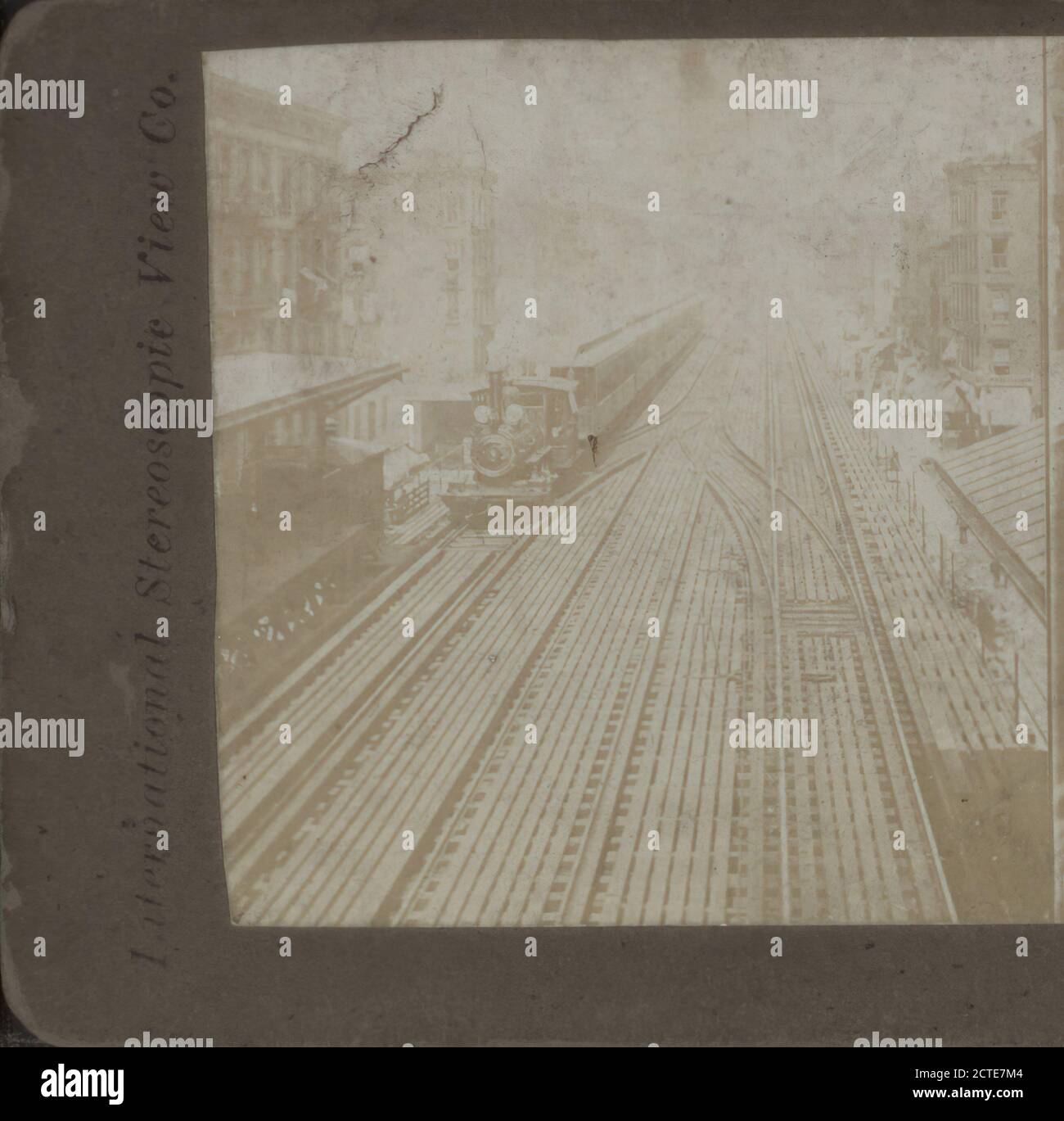 3e avenue Elevated R.R., N. Y. City., New York (État), New York (N.Y.), New York, Third place (New York, N.Y Banque D'Images