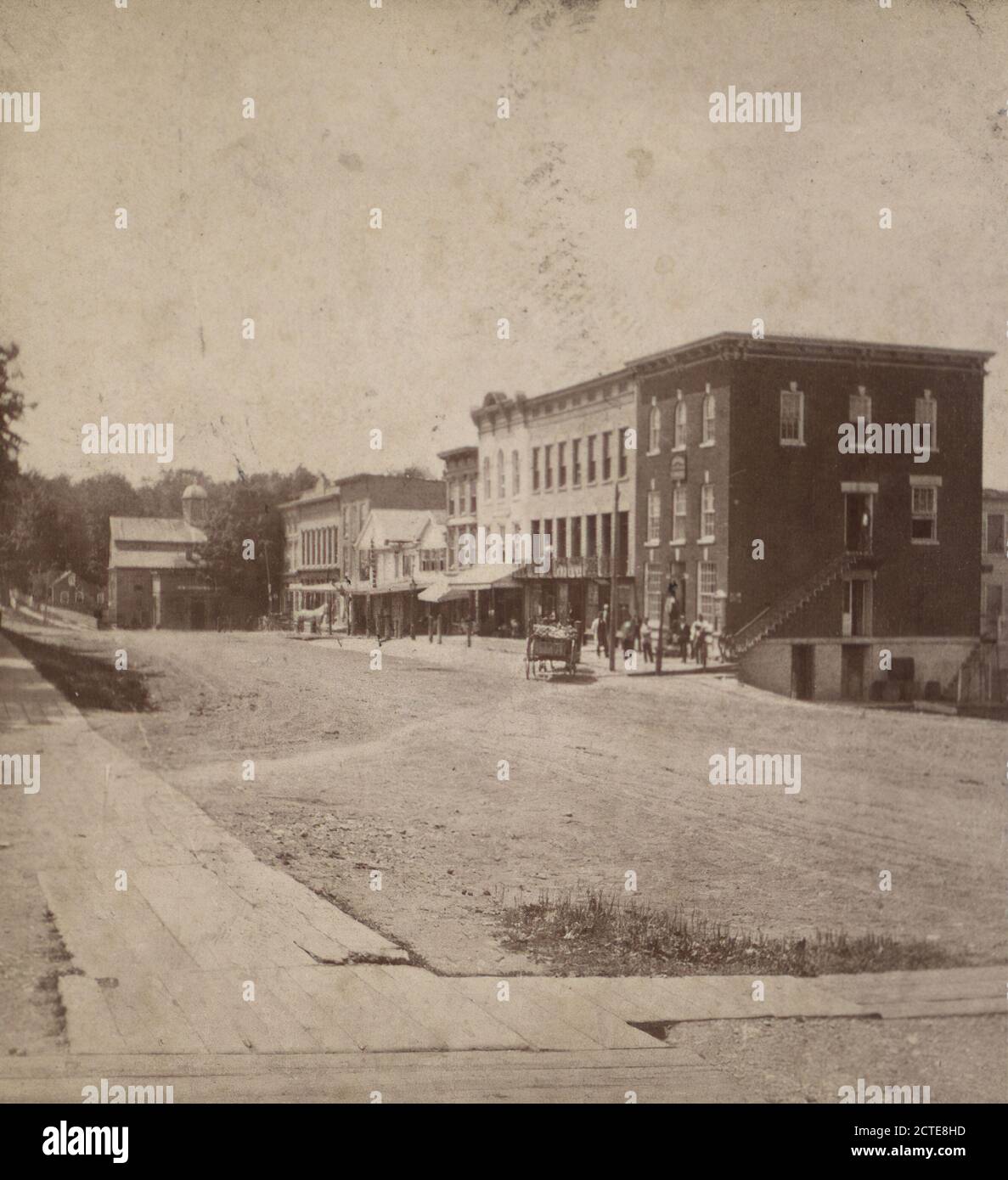 Hubbard Block., Scofield, C. H., Streets, commercial buildings, New York (État), Waterville (N.Y Banque D'Images