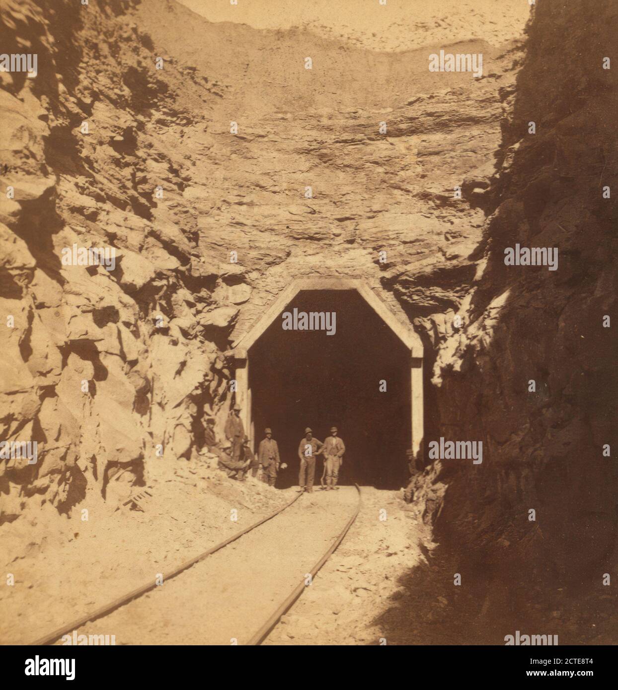 Tunnel de Raton sur l'A.T. ET S.F. R. R. N.M., Nouveau-Mexique Banque D'Images