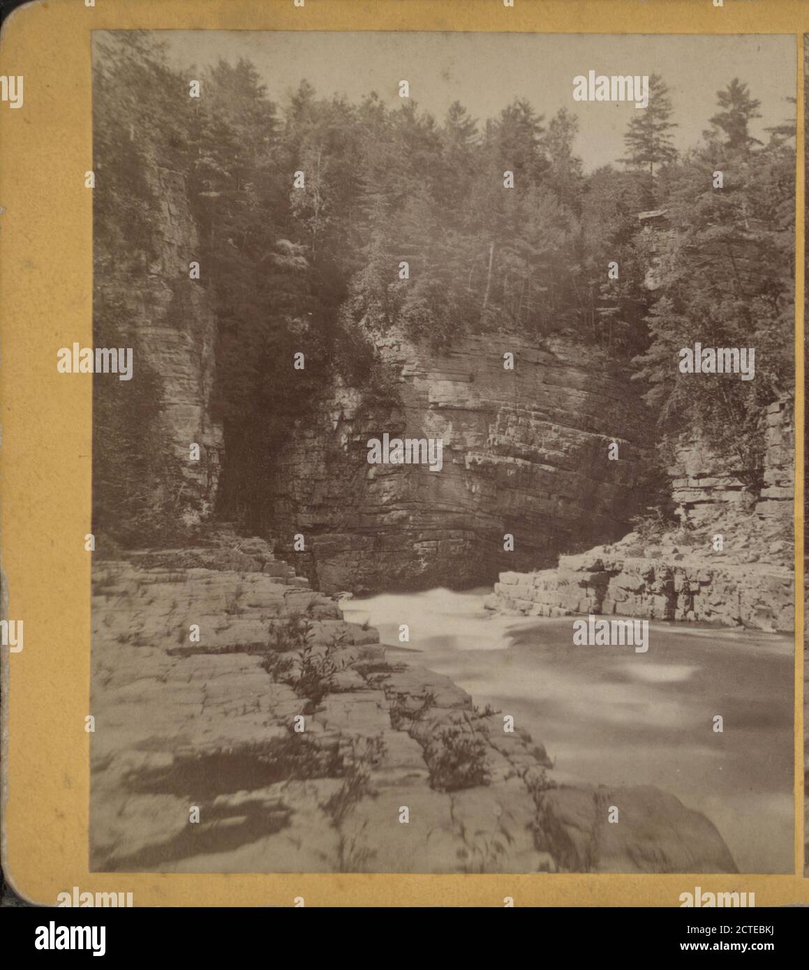 Extrémité supérieure de Chasm., Robbins, Frank (1846-), New York (État), au sable (N.Y.), au sable River (N.Y. Banque D'Images