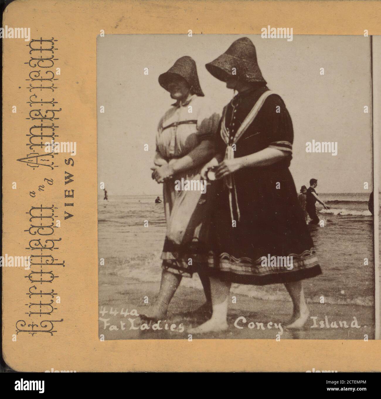 FAT Dames, Coney Island., 1865?-1919, New York (État), New York (N.Y.), Coney Island (New York, N.Y. Banque D'Images