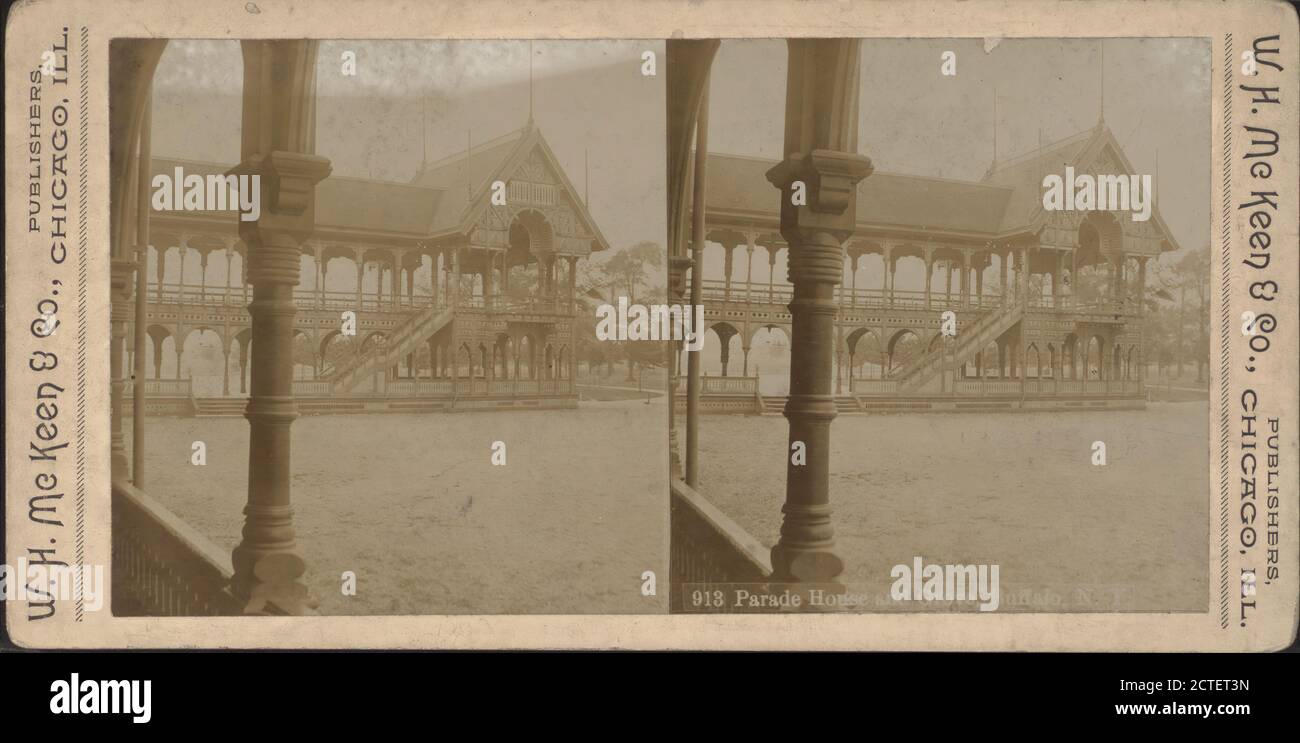 Parade House and grove, Buffalo, N.Y., W.H. McKeen & Co., New York (État), Buffalo (N.Y Banque D'Images