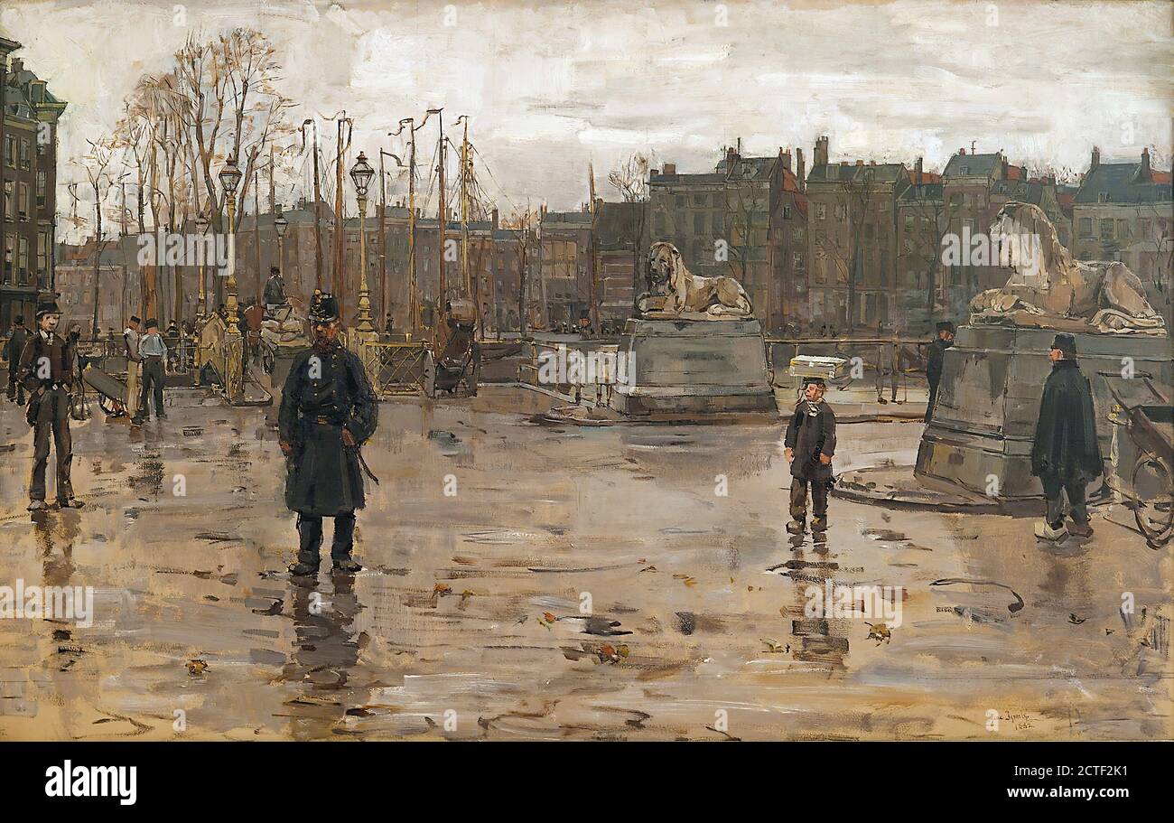 Israël Isaac - Het transport Der Kolonialen 1 - Néerlandais École - 19e siècle Banque D'Images