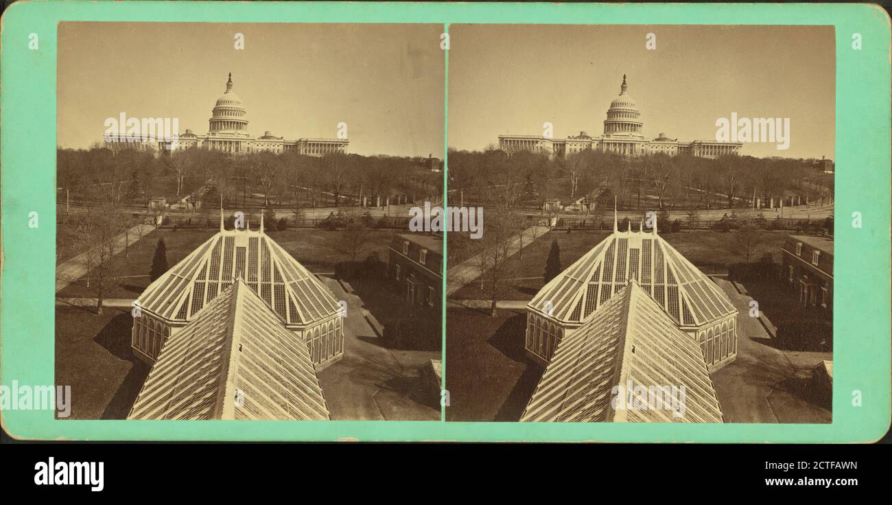 Vue de l'ouest du Capitole des États-Unis, Smillie, T. W. (Thomas William) (1843-1917), Washington (D.C.), États-Unis Banque D'Images