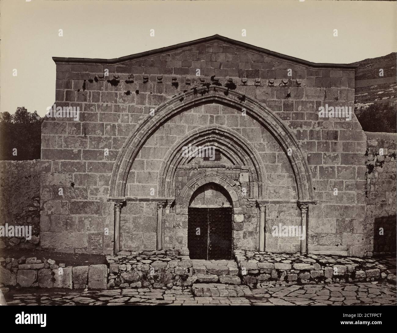 Tombe de la Vierge Marie, image fixe, photographies, 1894, Bonfils, Félix, 1831-1885 Banque D'Images