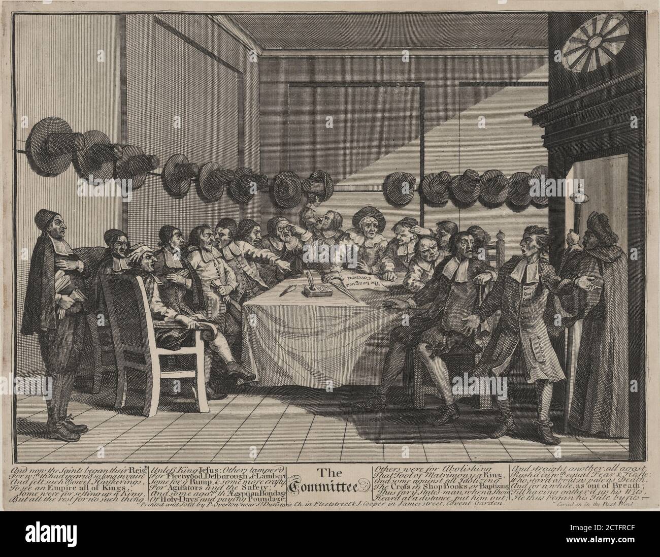 The Committee, STILL image, Prints, 1725, Hogarth, William, 1697-1764 Banque D'Images