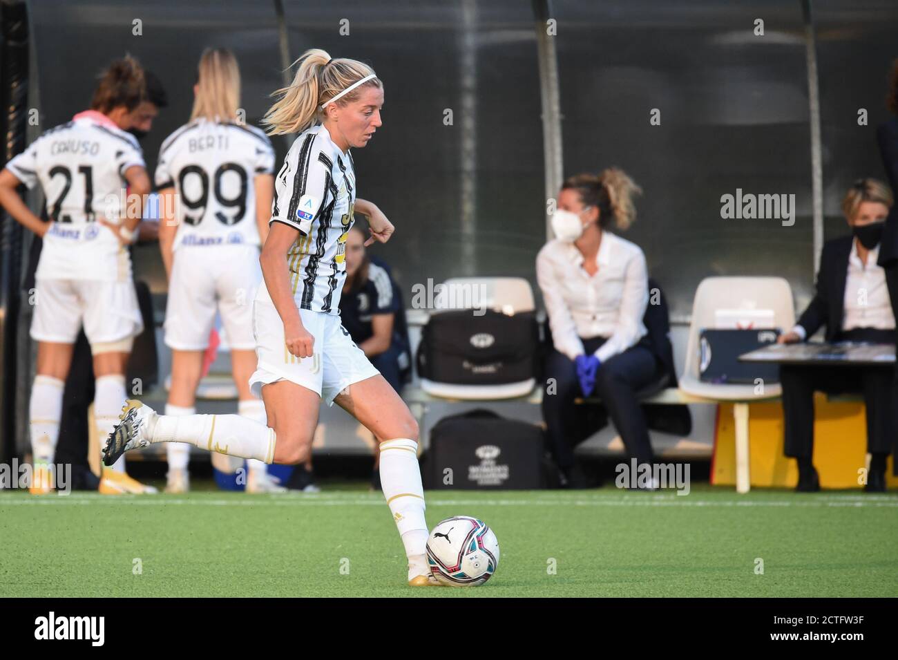 Linda Sembrant (Juventus) pendant la Juventus vs San Marino Academy, Championnat italien de football série A Women, Turin, Italie, 06 septembre 2020 Banque D'Images