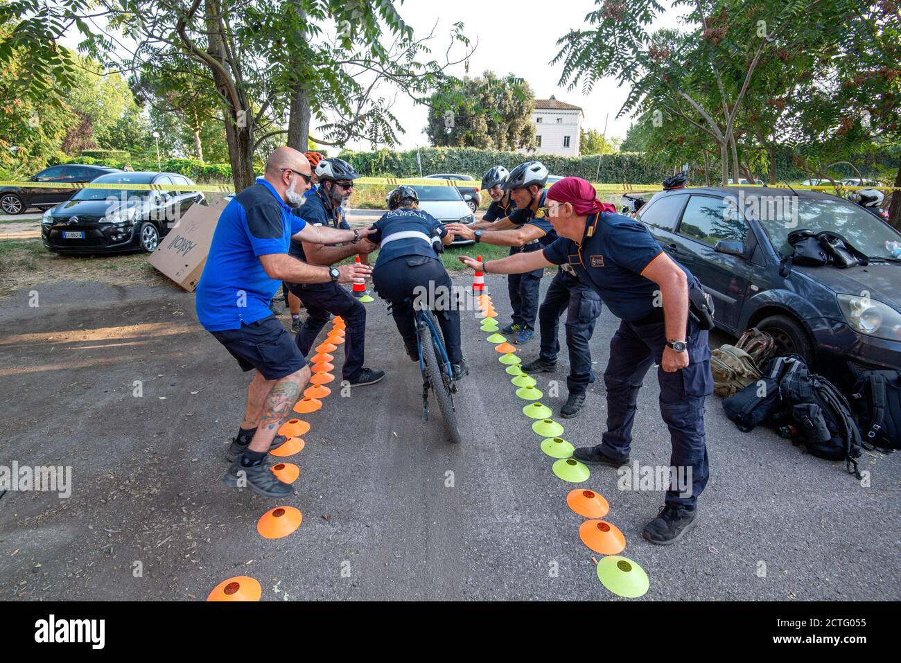 REPARTO TIBER VIGILI URBANI, CORSO E DIPLOMI Banque D'Images