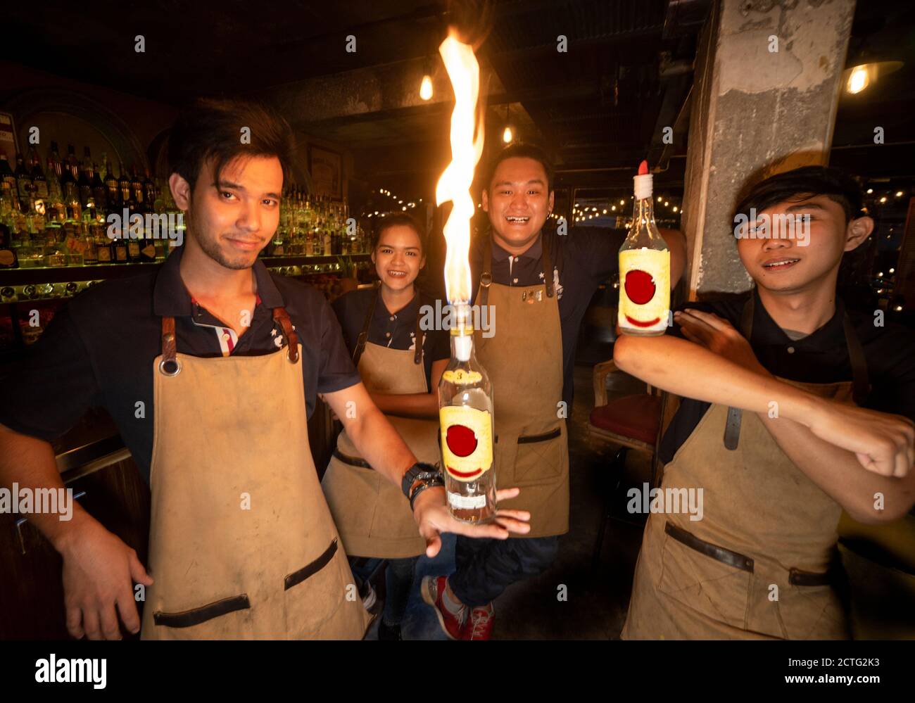 Bar à cocktails Banque D'Images