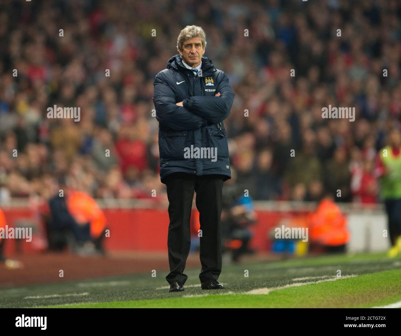 MANUEL PELLEGRINI ARSENAL V MANCHESTER CITY PREMIER LEAGUE - EMIRATES STADIUM. PHOTO : © MARK PAIN / ALAMY Banque D'Images