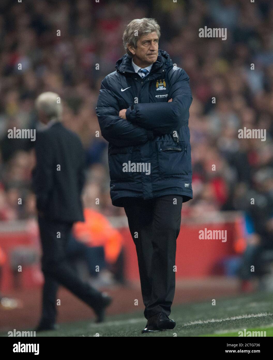 MANUEL PELLEGRINI ARSENAL V MANCHESTER CITY PREMIER LEAGUE - EMIRATES STADIUM. PHOTO : © MARK PAIN / ALAMY Banque D'Images