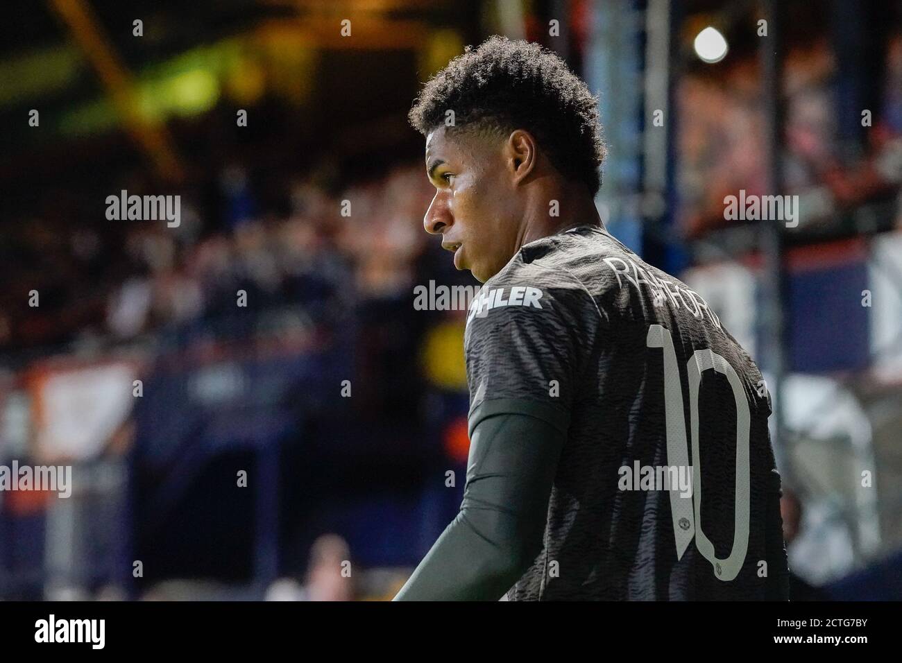 Luton, Royaume-Uni. 07e juillet 2020. Marcus Rashford de Manchester United (10) lors du match de la Carabao Cup entre Luton Town et Manchester United à huis clos à Kenilworth Road, Luton, Angleterre, le 22 septembre 2020. Photo de David Horn. Crédit : Prime Media Images/Alamy Live News Banque D'Images
