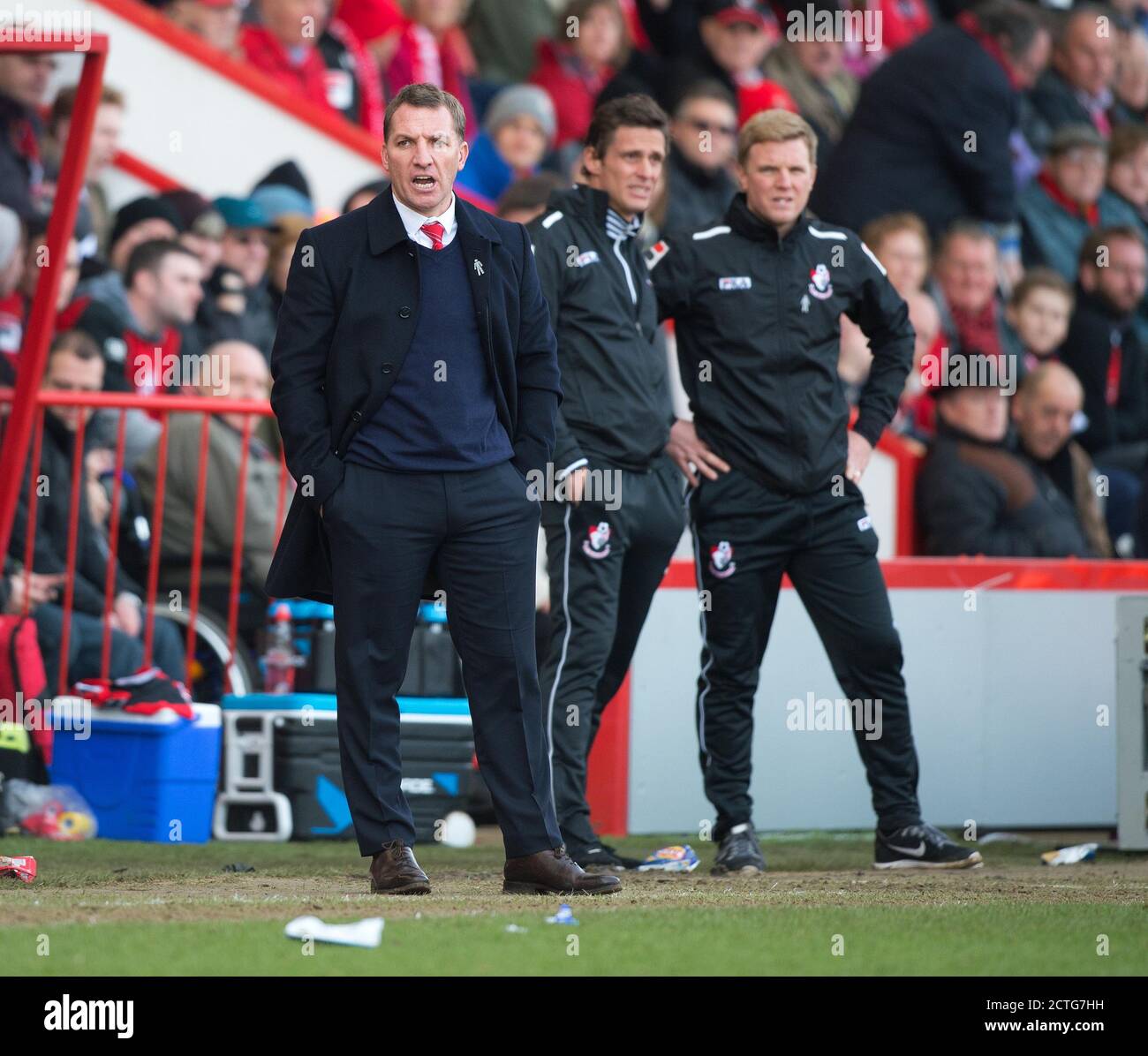 Brendan Rodgers - responsable de Liverpool. AFC Bournemouth v Liverpool FA CUP Round 4 PHOTO CREDIT : © MARK PAIN / ALAMY Banque D'Images