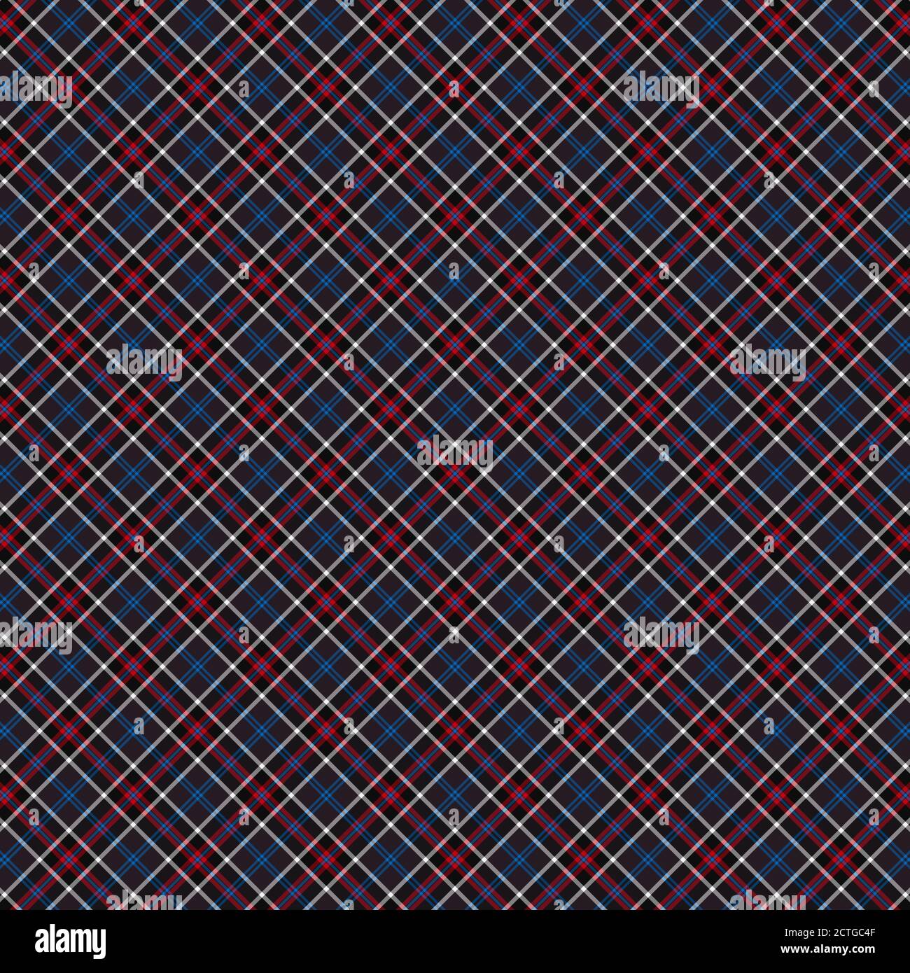 Fond du motif écossais de plaid. Texture pour plaid, nappes, vêtements, chemises, robes, papier, literie, couvertures, couettes et autres produits textiles Illustration de Vecteur