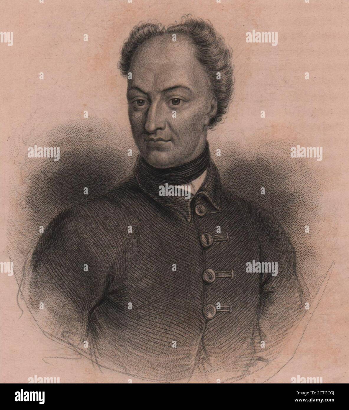 Charles XII, roi de Suède, défenseur de la nationalité polonaise 1839 vieux imprimé Banque D'Images