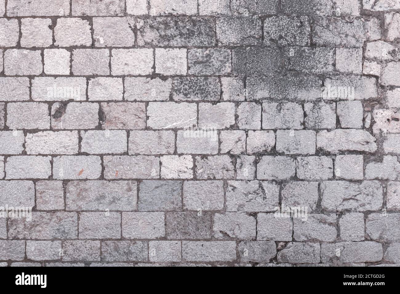 Texture d'arrière-plan du mur de briques sale d'époque Banque D'Images