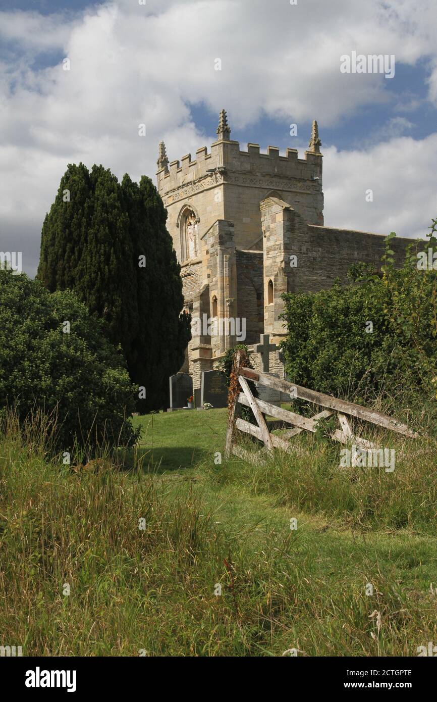 Ruine de l'église St Mary, Colston Bassett, Nottingham Banque D'Images
