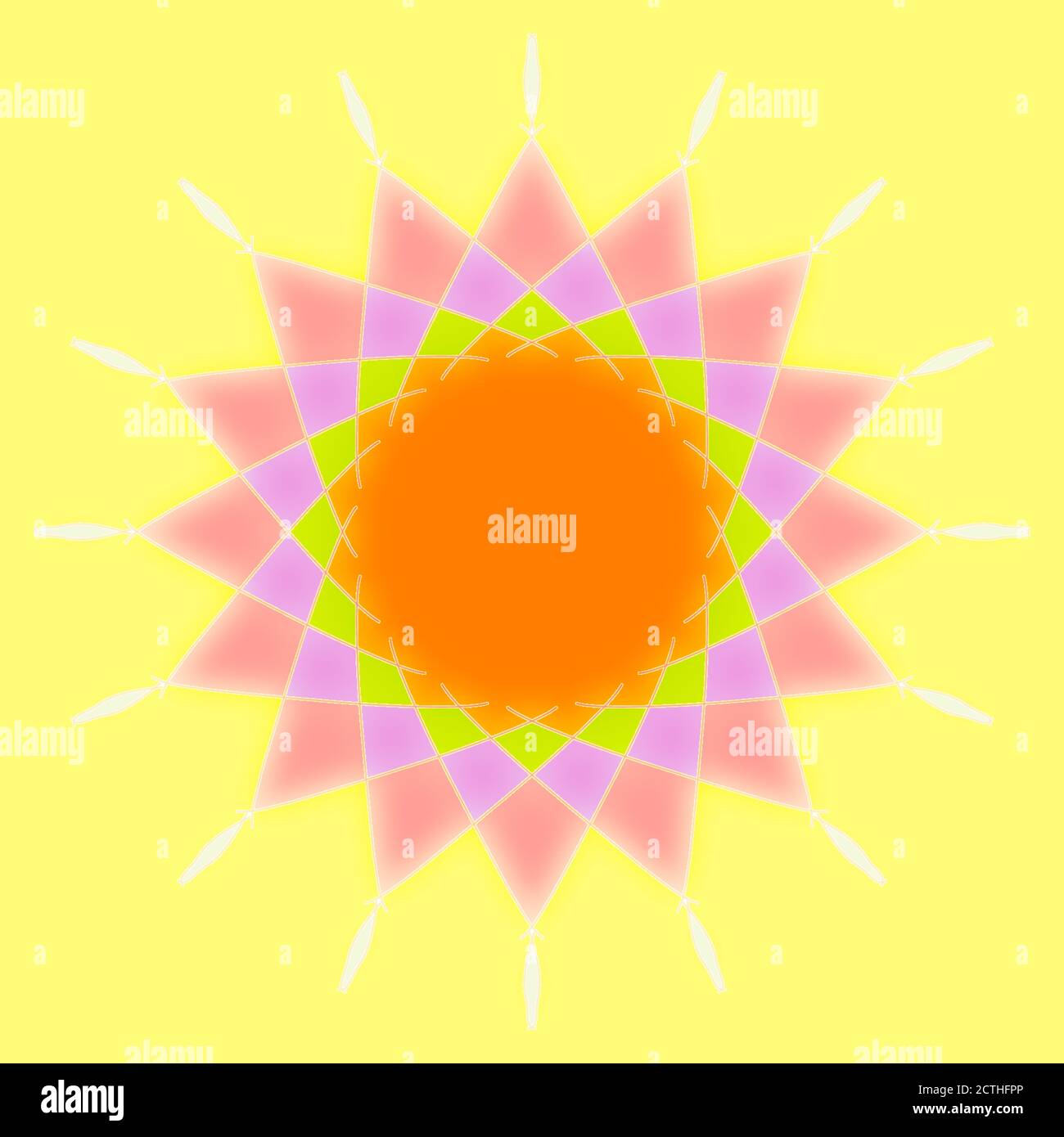 illustration abstraite en forme d'étoile colorée pour une utilisation polyvalente Banque D'Images