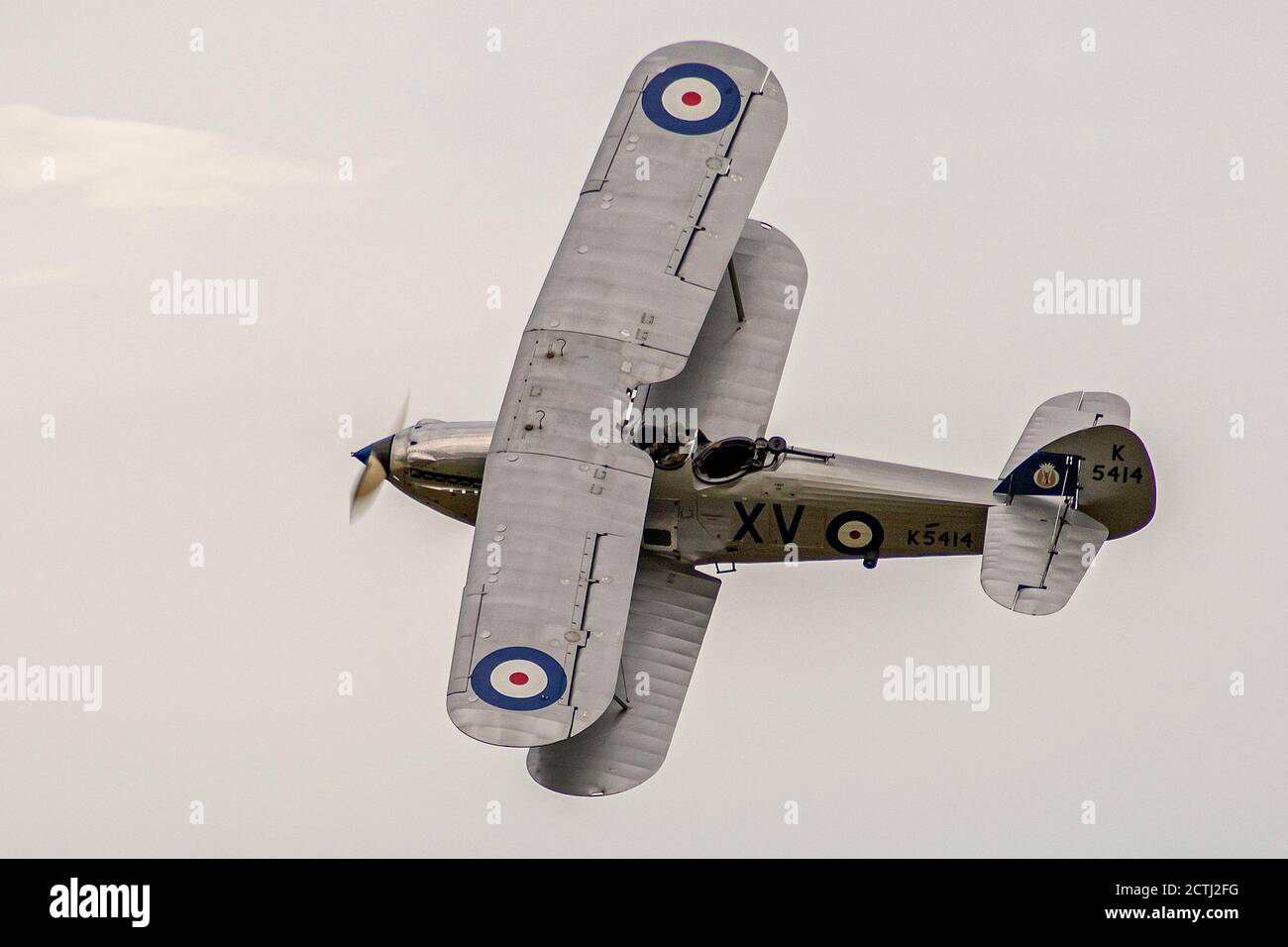 Le Hawker Hind était un bombardier léger britannique des années d'entre-guerre produit par Hawker Aircraft pour la Royal Air Force. Banque D'Images