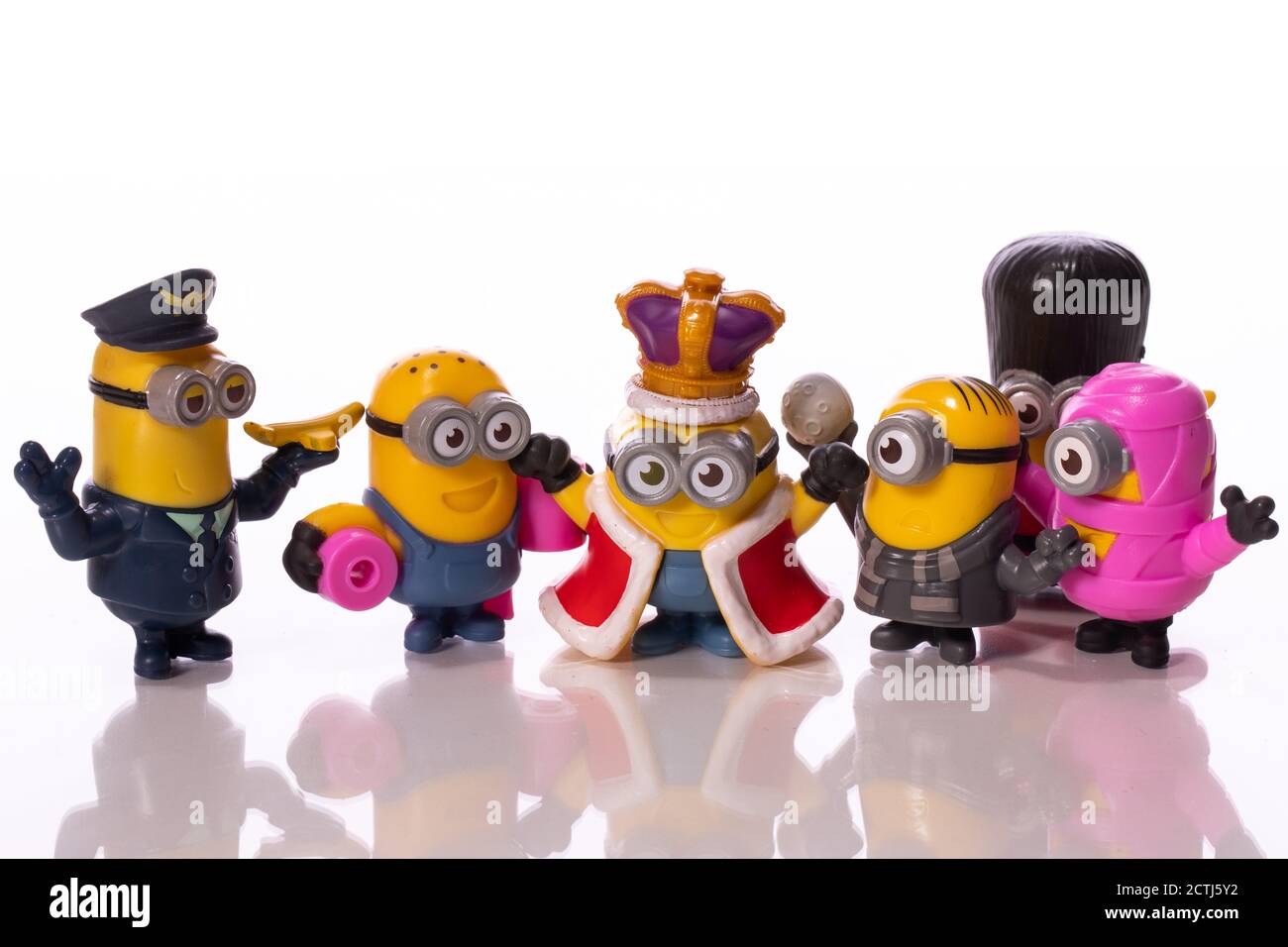 LA, CA, Etats-Unis sept 1, 2020: Groupe de Minions, personnages de moi méprisable Banque D'Images