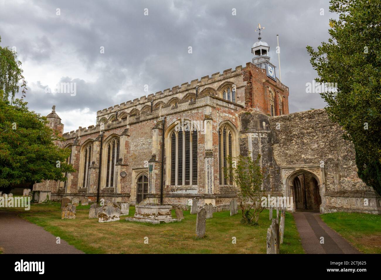St Mary l'église de la Vierge à East Bergholt, Suffolk, Royaume-Uni. Banque D'Images